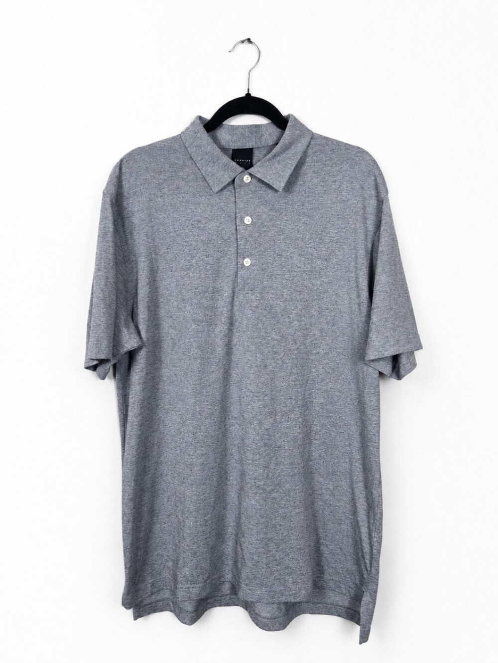 Dunning Golf Gray Heather Polo Shirt Mens Large Short Sleeve Casual Golf Top